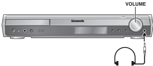 PANASONIC SC-HT855 - Baissez le volume et raccordez le casque (non fourni). Type de fiche de casque: mini prise stéreo de 3,5mm - 1
