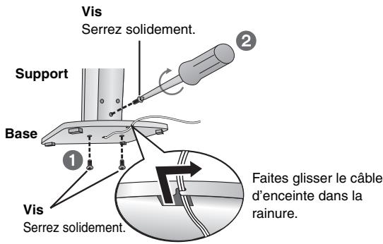 PANASONIC SC-HT855 - Fixez le support à la base. - 1