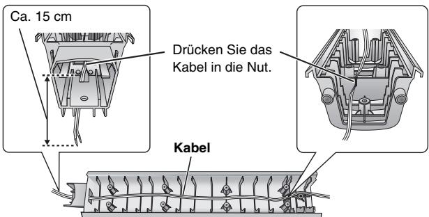 PANASONIC SC-HT855 - Erneute Anbringung des Laufsprecherkabels am Ständer - 2