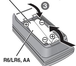 PANASONIC SC-HT855 - SCHRITT6 Vorbereiten der Fernbedienung - 2