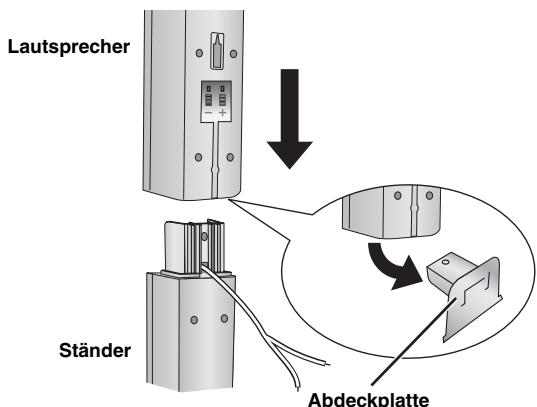 PANASONIC SC-HT855 - Bringen Sie den Laufsprecher am Ständer an. - 2