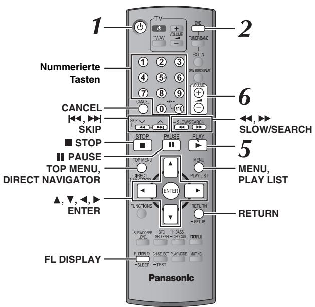 PANASONIC SC-HT855 - Verwendend der Fernbedienung - 1