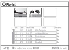 PANASONIC SC-HT855 - Appuyez sur [PLAY LIST]. - 1