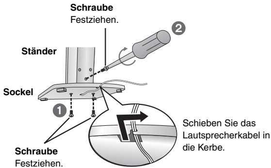 PANASONIC SC-HT855 - Sichern Sie den Ständer am Sockel. - 1