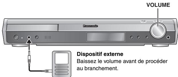 PANASONIC SC-HT855 - Baissez le volume et raccordez le dispositif externe (non fourni). - 1