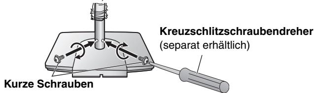 Kurze Schrauben Kreuzschlitzschraubendreher (separat erhältlich)