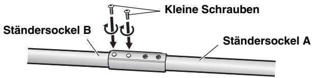Ständersockel B Kleine Schrauben Ständersockel A