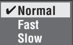 PANASONIC SC-HT885 - Premere [SHIFT]+[PLAY SPEED] più volte per selezionare“Normal”, “Fast” o “Slow”. - 2