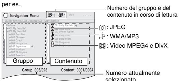 PANASONIC SC-HT990 - Riproduzione dall'elemento selezionato (Navigation Menu) - 1