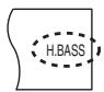 PANASONIC SC-HT990 - Appuyez sur [-H.BASS]. - 1