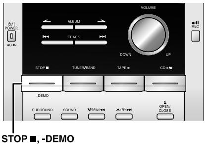 PANASONIC SC-PM21 - Etape 3 - Fonction de démonstration - 1
