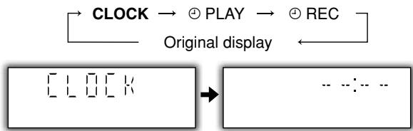 PANASONIC SC-PM21 - Press [CLOCK/TIMER] to select "CLOCK". - 1