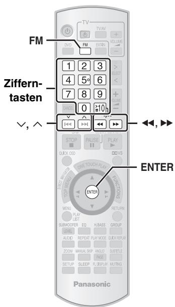 PANASONIC SC-PTX5 - Voreinstellen der Radiosender - 1