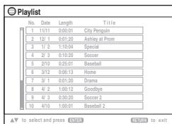 PANASONIC SC-PTX5 - Wiedergebung einer Playliste - 1