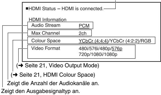 PANASONIC SC-PTX5 - Bestätigkeiten der HDMI-Informationen - 1