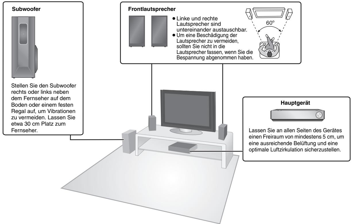PANASONIC SC-PTX5 - Aufstellungsbeispel - 1