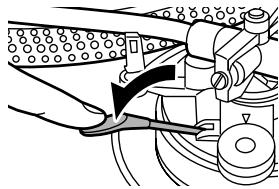 PANASONIC SL-1210MK5 - Abaisser le levier. - 1