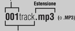 PANASONIC SL-CT510 - ■Quando si creano file MP3 da riproduire su esta unità - 2