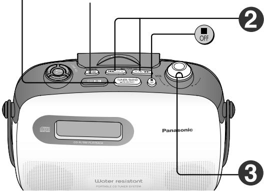 PANASONIC SL-PH660 - Régler le volume en tournant la commande vers “+” ou“-”. (0-32) - 1