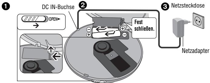 PANASONIC SL-SK434 - Akkus (separatehätlich) Laden Sie die Akkus vor dem erstmaligen Gebrauch auf. - 3