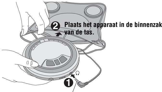 PANASONIC SL-SK434 - Gebruik van de spatwaterdichte tas met luidsprekers - 1