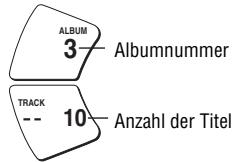 PANASONIC SL-SK434 - Starten der Wiedergabe mit einem bestimmten Album (Albumsprung) - 2