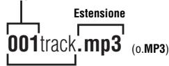 PANASONIC SL-SK434 - ■ Quando si creano file MP3 da riproduire su esta unità - 2