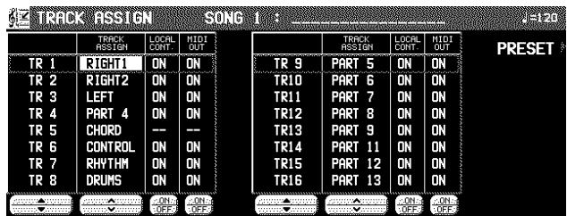 PANASONIC SX-KN7000 - Assignation des pistes (Track Assign) - 1