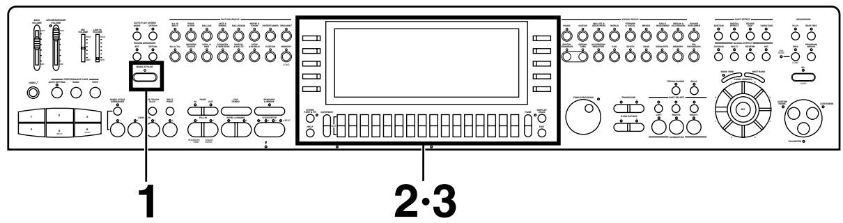 PANASONIC SX-KN7000 - Sélection de la registration correspondant à un style musical (MUSIC STYLIST) - 1
