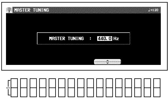 PANASONIC SX-KN7000 - ■ Exemple d'affichage de réglage: MASTER TUNING - 1