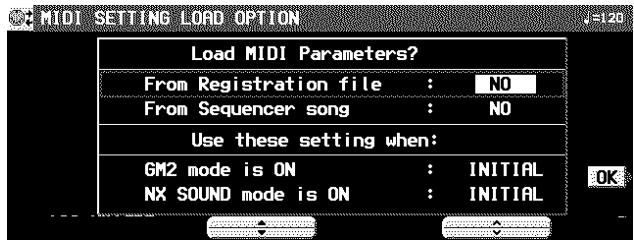 PANASONIC SX-KN7000 - MIDI Setting Load Option - 1
