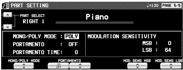 PANASONIC SX-KN7000 - VIBRATO DELAY: - 1