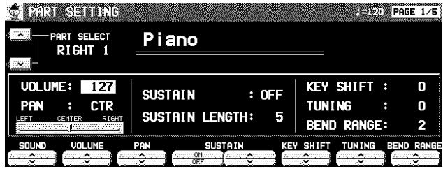 PANASONIC SX-KN7000 - Sélection d'un paramètre - 1