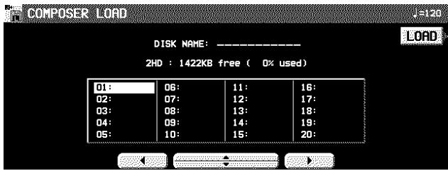 PANASONIC SX-KN7000 - ■ Chargement COMPOSER LOAD - 2