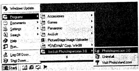 PANASONIC USBKIT - Démarrer le Programme - 1