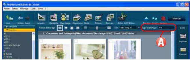 PANASONIC PHOTOFUNSTUDIO 3.0 HD EDITION - Personnalisation de l'affichage des images - 3