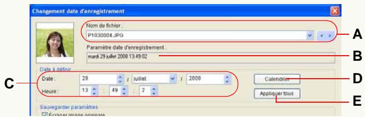 PANASONIC PHOTOFUNSTUDIO 3.0 HD EDITION - Changement de la date d'enregistrement - 1