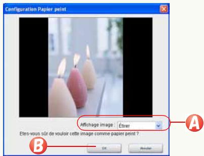 PANASONIC PHOTOFUNSTUDIO 3.0 HD EDITION - Utilisation d'une image comme papier peint - 1