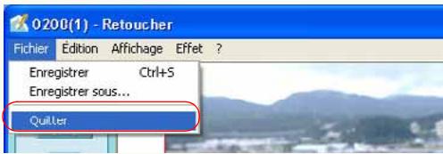 PANASONIC PHOTOFUNSTUDIO 3.0 HD EDITION - Démarrage et sortie de la fonction de retouche - 1