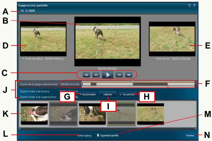 PANASONIC PHOTOFUNSTUDIO 3.0 HD EDITION - Détails de la fenêtre de suppression partielle - 1