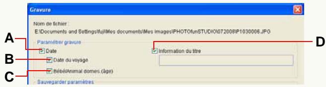 PANASONIC PHOTOFUNSTUDIO 3.0 HD EDITION - Ajout de la date et des informations titre à une image (Gravure) - 2