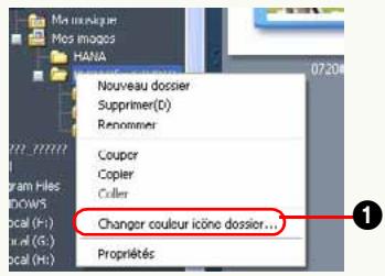 PANASONIC PHOTOFUNSTUDIO 3.0 HD EDITION - Attribution d'un nouveau nom de dossier - 3