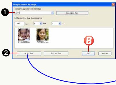 PANASONIC PHOTOFUNSTUDIO 3.0 HD EDITION - Enregisterl l'imag de visage - 1