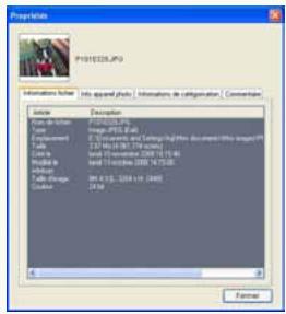 PANASONIC PHOTOFUNSTUDIO 3.0 HD EDITION - Informations de fichier - 1