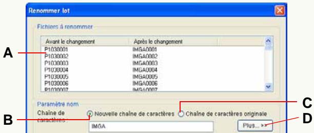 PANASONIC PHOTOFUNSTUDIO 3.0 HD EDITION - Changement de plusieurs noms de fichiers d'image à la fois (Renommer lot) - 1