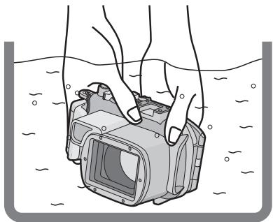 PANASONIC DMWMCTZ7 - After setting the O-ring, check that no water leaks into the Case by submerging it in a water tank, bath tub etc. for more than about 3 minutes before attaching a digital camera. - 1