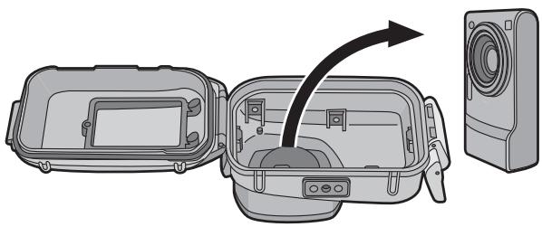 PANASONIC DMWMCTZ7 - Aprire la copertura posteriore per rimuovere la fotocamera digitale. - 1