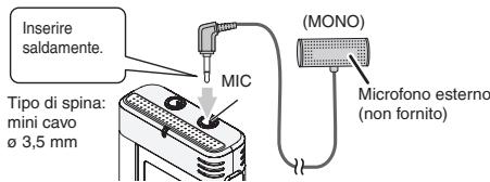 PANASONIC RRUS550 - Registrazione usando un microfono esterno - 1