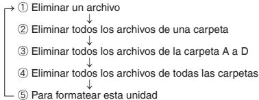 PANASONIC RRUS550 - Para eliminar los archivos grabados - 1