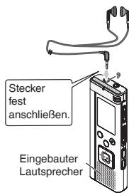 PANASONIC RRUS550 - Mithören des Tons über Ohrhörer - 1
